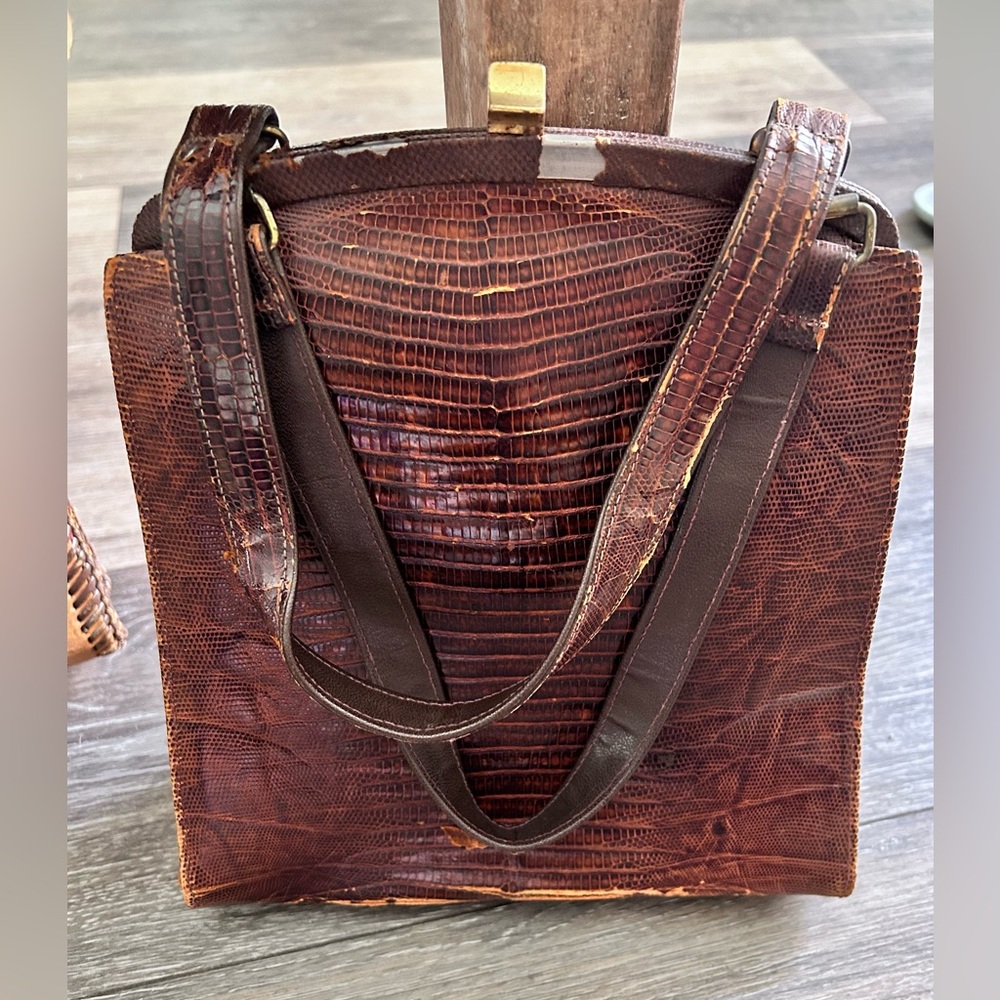 Vintage croc purse -